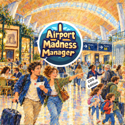 Airport Madness Manager board game - CDG Edition Papaeya - Travel Board Games