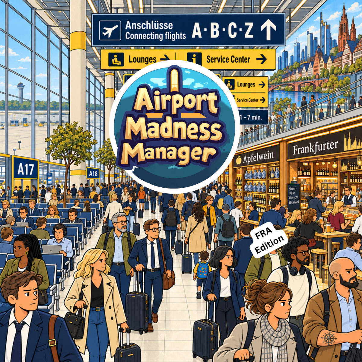 Airport Madness Manager board game - FRA Edition Papaeya - Travel Board Games
