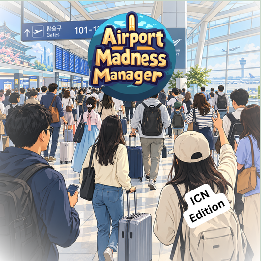 Airport Madness Manager board game - ICN Edition Papaeya