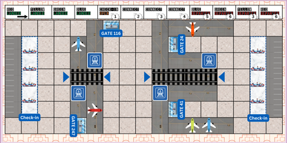 Airport Madness Manager board game - ICN Edition Papaeya - Travel Board Games