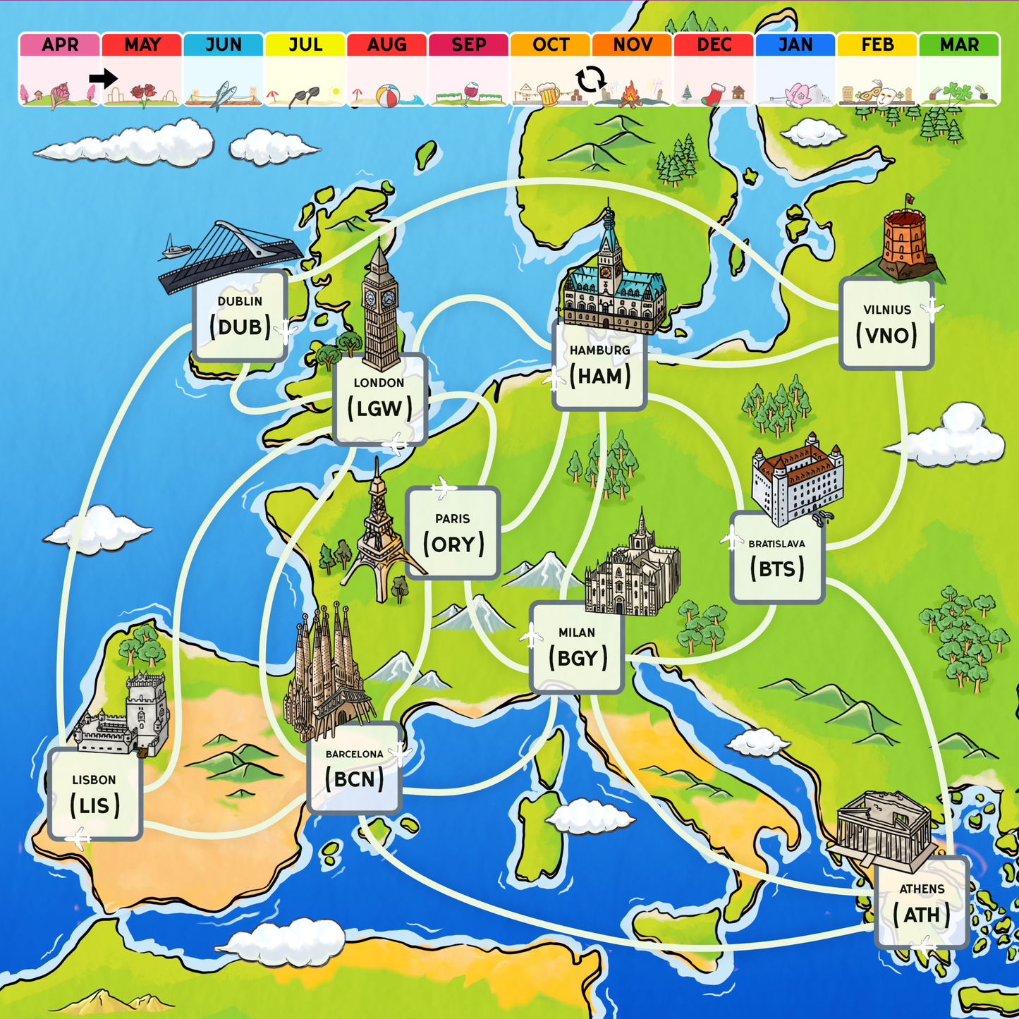 OpenSky Papaeya - Travel Board Games