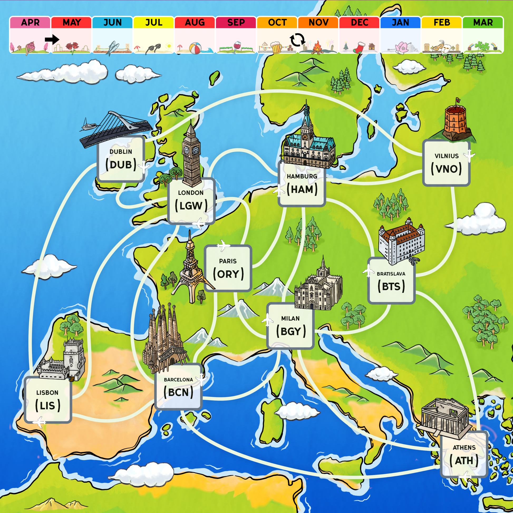 OpenSky Papaeya - Travel Board Games