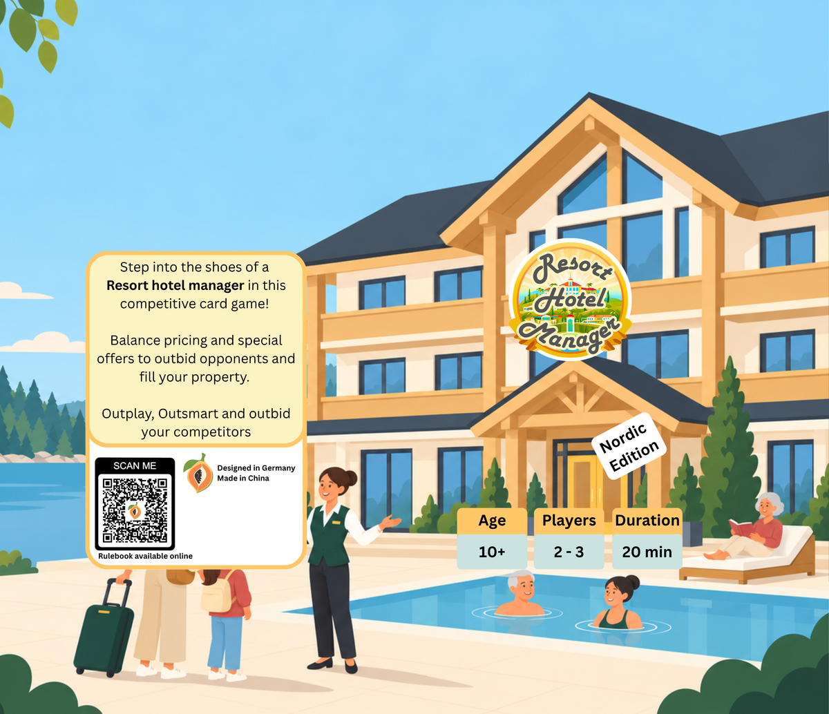 Hotel Resort Manager - Nordic Edition Papaeya - Travel Board Games